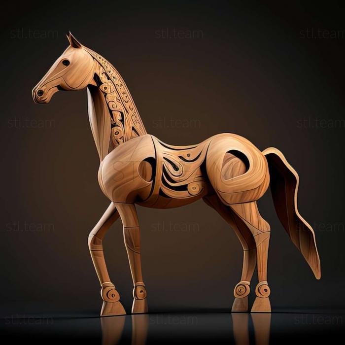 3D model Darley Arabian famous animal (STL)